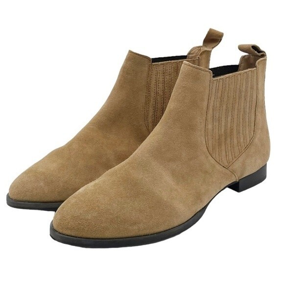 Jack Rogers Pippa Suede Chelsea Boot Oak Leather Pull-On Bootie Women’s Size 9 - Picture 11 of 16